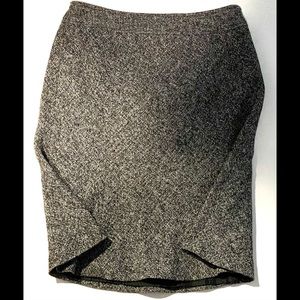 Dark Gray Mid-Length Ann Taylor Skirt
